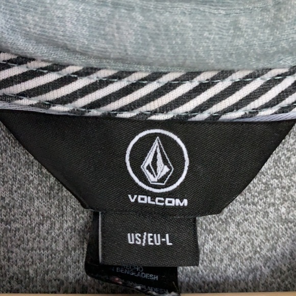 Volcom Men’s Polo Shirt Grey-Green L - Picture 3 of 7